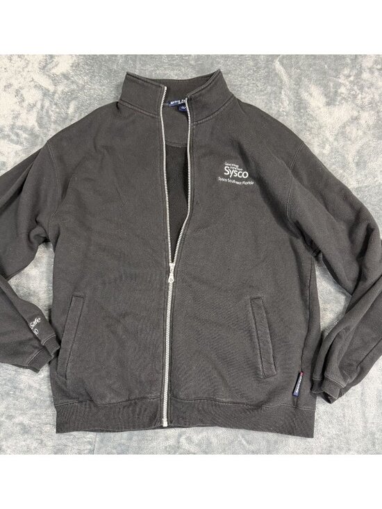 Sport-Tek Full-Zip Jacket Black Sysco Southeast Florida Logo L